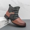 Autumn and Winter Retro Men's Ankle Boots Fashionable and Casual Zipper Boots Versatile To Match with Formal and Casual Wear