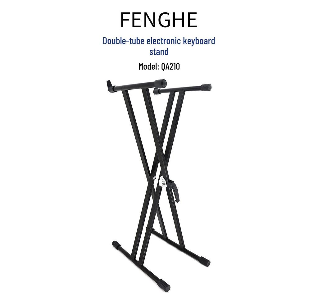 X-Type Double Tube Electronic Keyboard Stand - Premium Piano Stand for Export