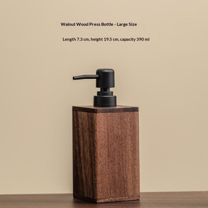 Luxury Wooden Soap Dispenser Hand Sanitizer & Lotion Bathroom Accessory - For Home & TravelSoap Bar Dispenser