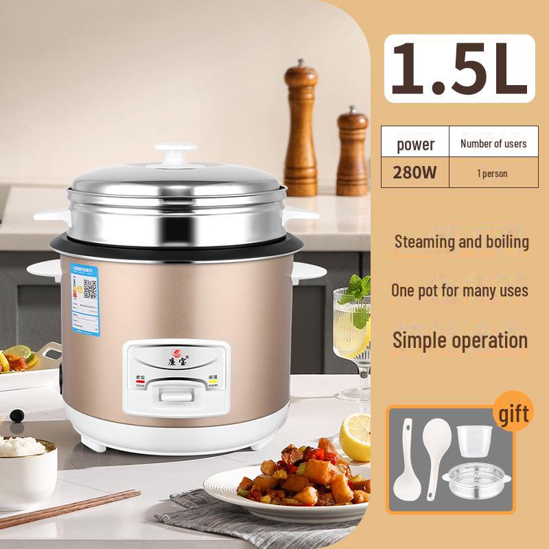 Compact 3L Rice Cooker: Ideal for Two-Person Households, Dorms, or Gifts, with Multifunctional Features.
