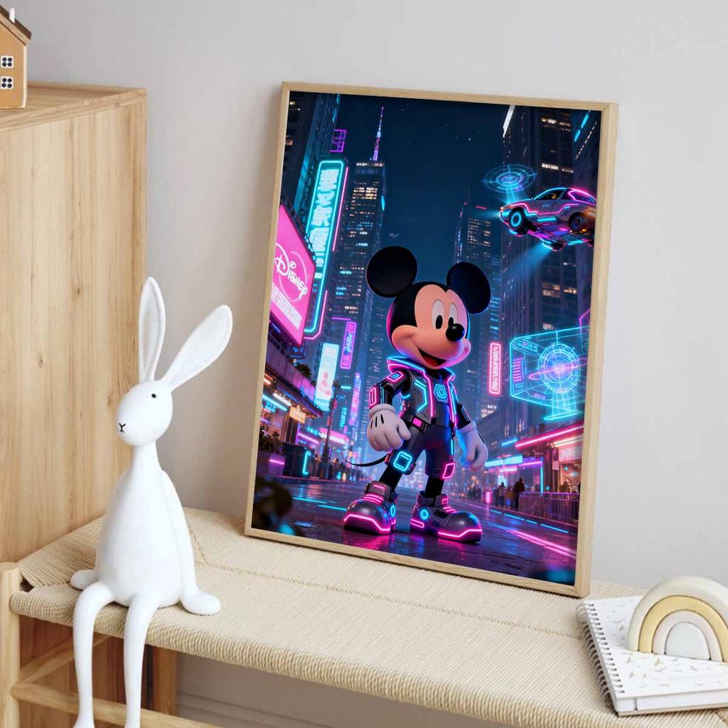 Disney Diamond Painting Futuristic Mickey Diamond Art Painting Set for Home Office Decoration Handmade Gifts