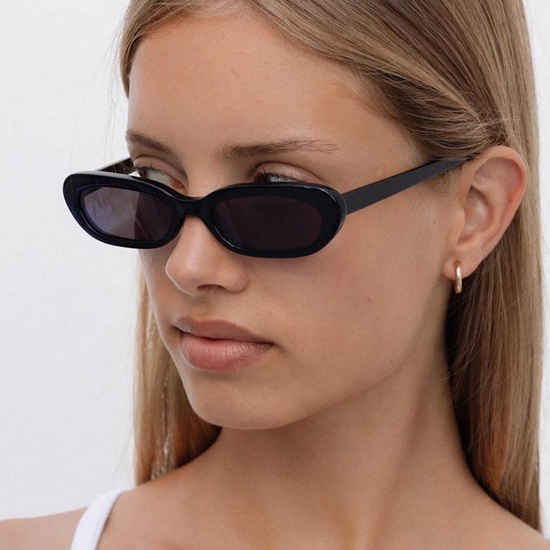 New Retro Small Rectangle Candy Color Sunglasses Women Fashion Trending Rivets Men Leopard Sun Glasses Shades UV400