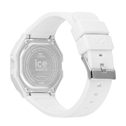 Authorized Ice Watch Watch, Men's and Women's, 022899, ICE Digit Retro, White, Small, 32mm