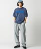REBRENNER Dtf Librener Star Pigment Oversized Short Sleeve T-Shirt Navy