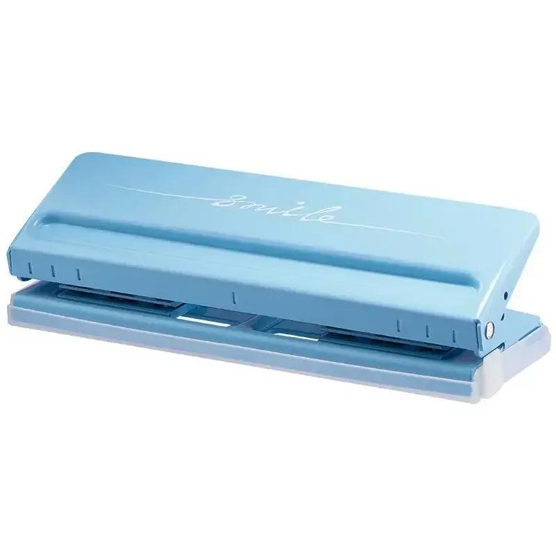 

Регулируемый интервал 6-дырокол машина ручной гроссбух многоразмерный офисный канцелярский товар регулируемый ручная книга сертификат ПВХ небесно-голубой