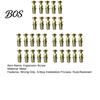 Brick Wall Expansion Screw 30 Sets 6x14mm Short Set, Heavy-Duty Metal Thread Restoration Countersunk Head Strong Grip for Cabinet Hinge Repair