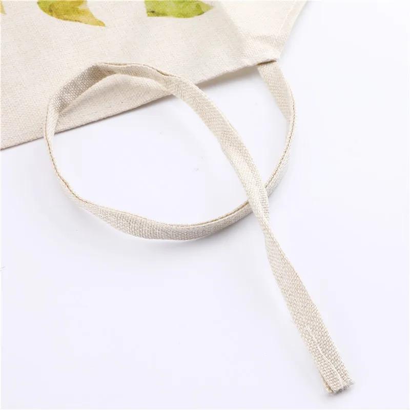 Cake Letters Women's  Kitchen Cotton Linen Apron Black Bib Household CleaningCooking