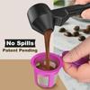 Coffee Scoop & Funnel for Reusable K Cup Refillable Coffee Pods, Coffee Measuring Spoon 2 Tablespoon Capacity, Scoop with Funnel