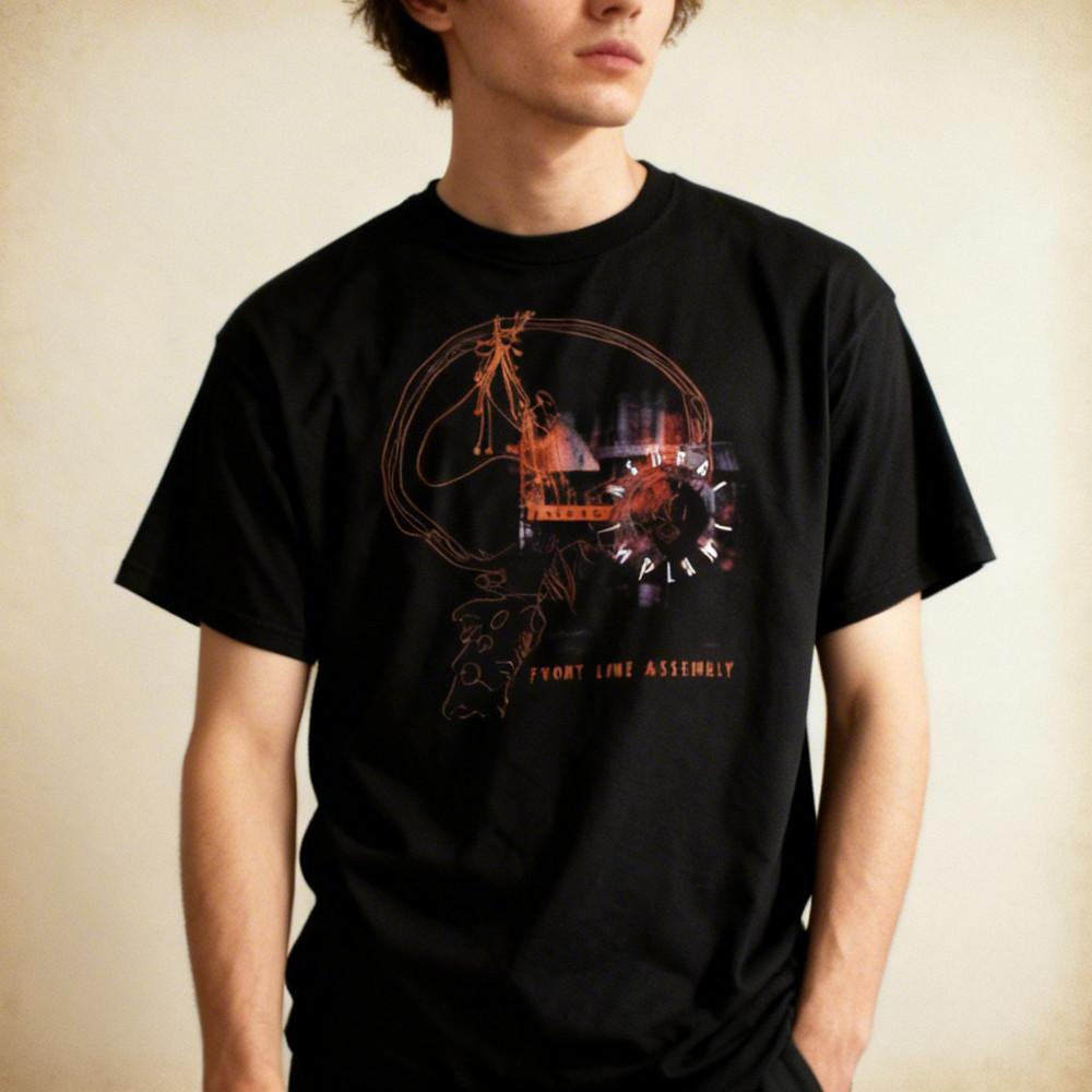 

Tactical Neural Implant Album Front Line Assembly Band T Shirt S5XL NWT Unisex T-Shirt XXXXL