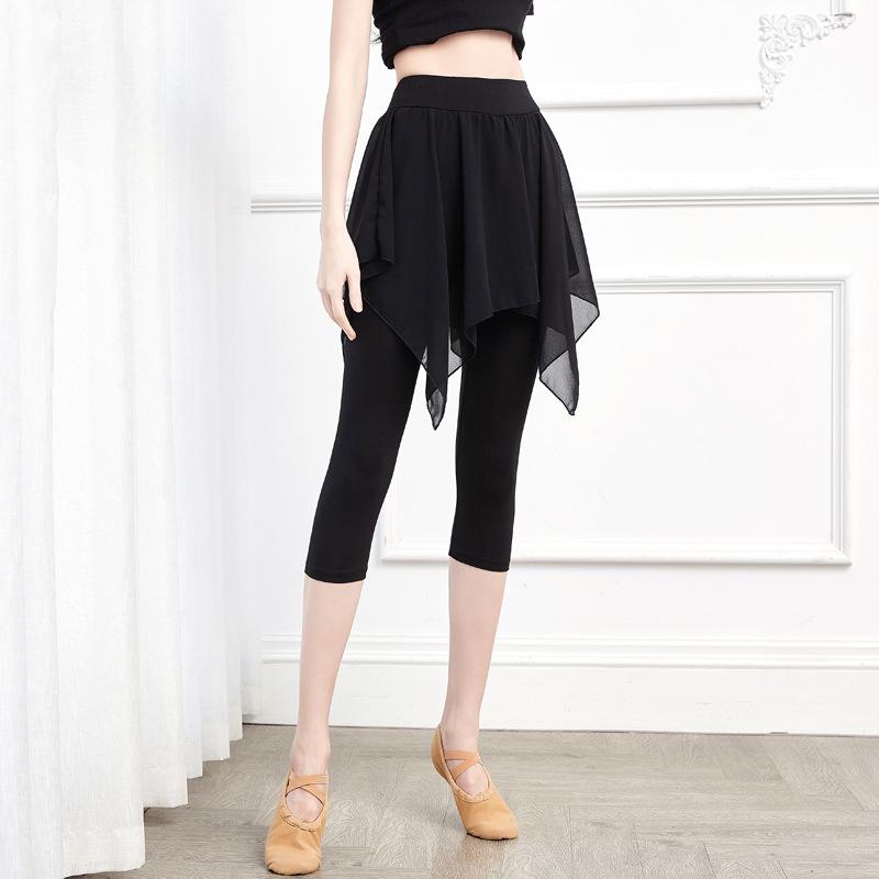 Women’s Irregular Chiffon Skirt Pants for Dance and Yoga