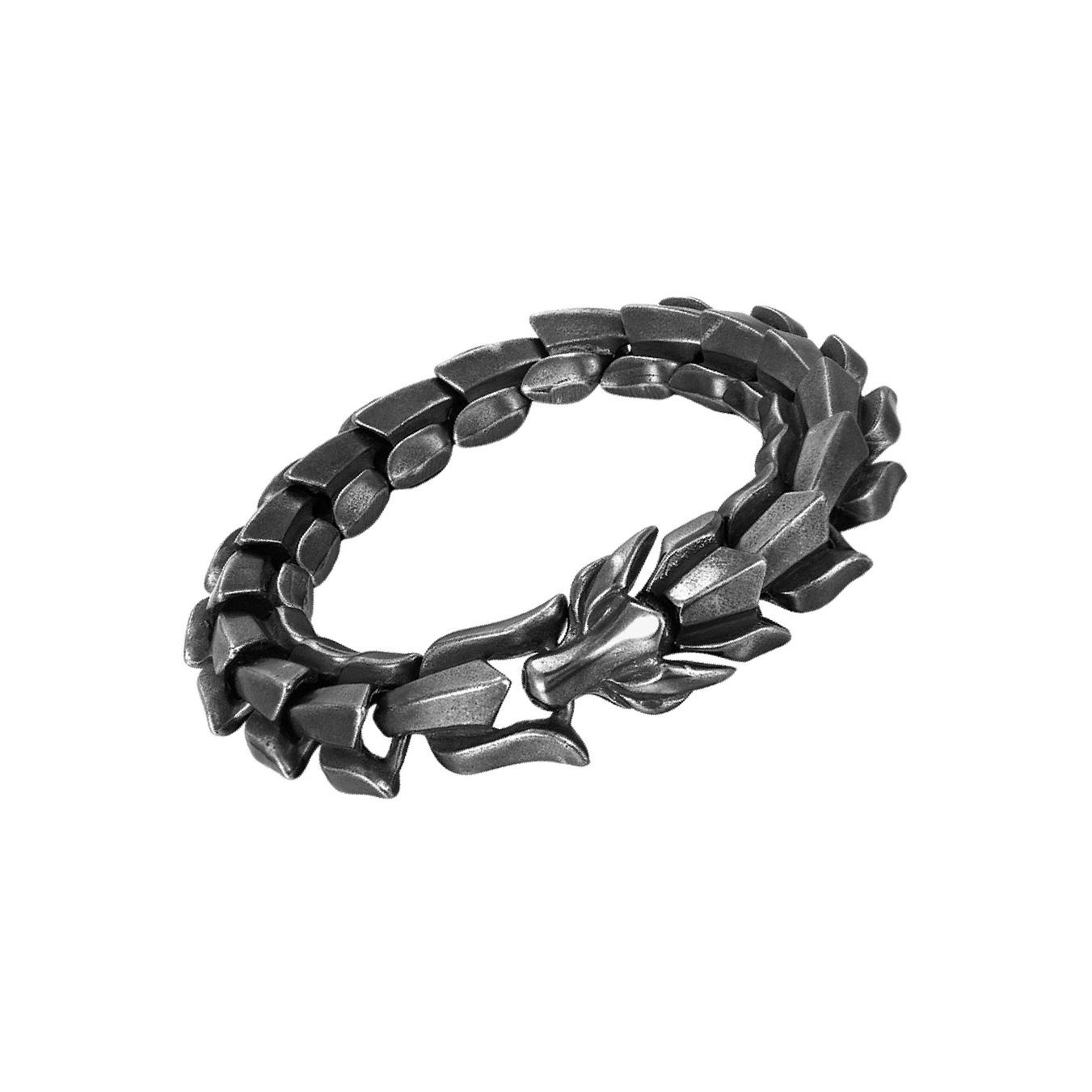 

Gothic Punk Bracelet Titanium Steel Dragon Scale Bangle Multicolor 8.26 inch
