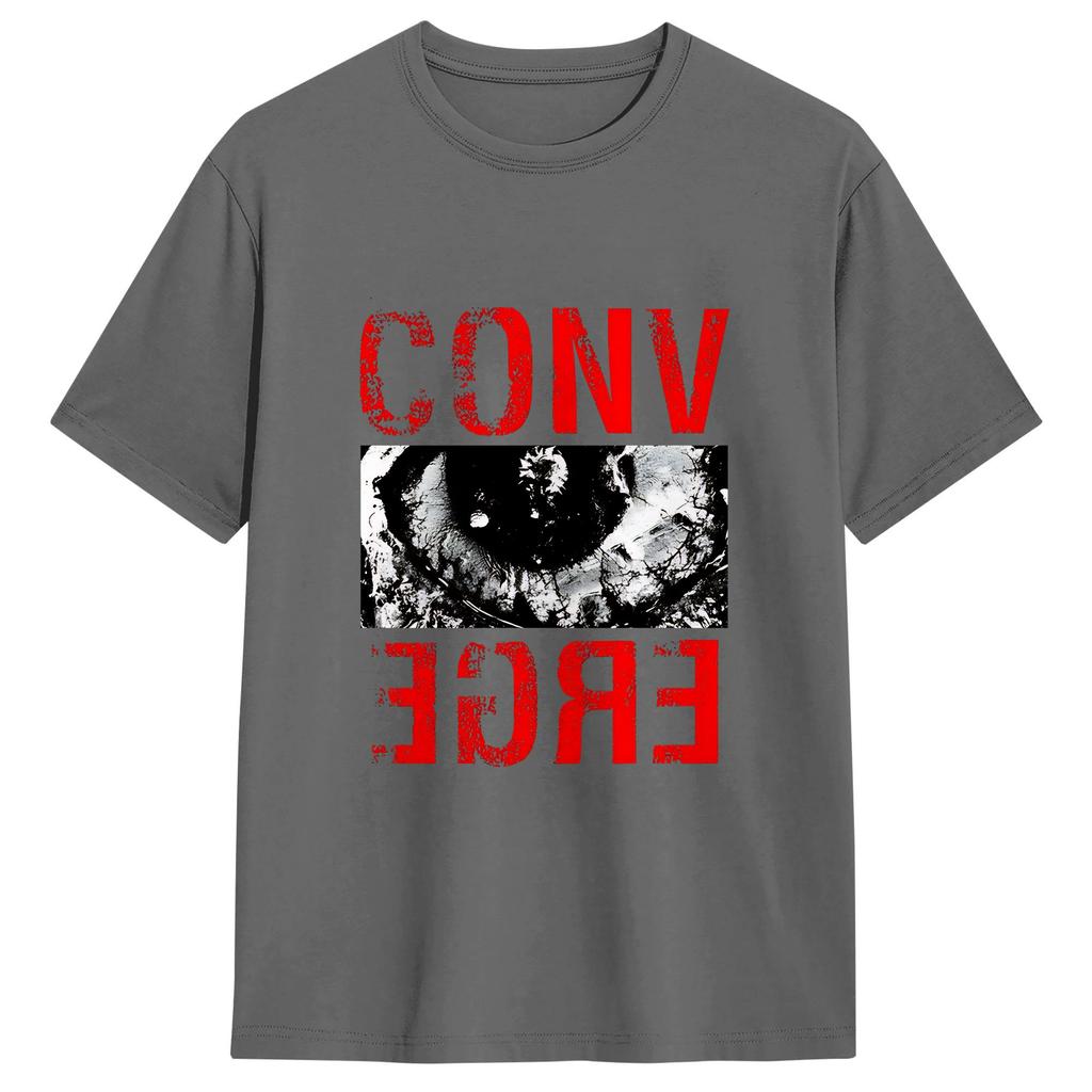 Converge Vintage TShirt Summer 100 Cotton TShirts For Unisexs Popular Pattern Tshirt Short Sleeve Funny Tops