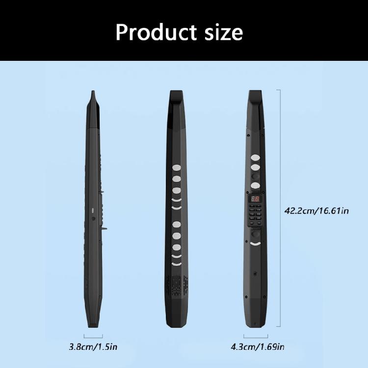 Portable Plastic Saxophone for Easy Learning Performances Speaker Function and Long Battery for Community Activity