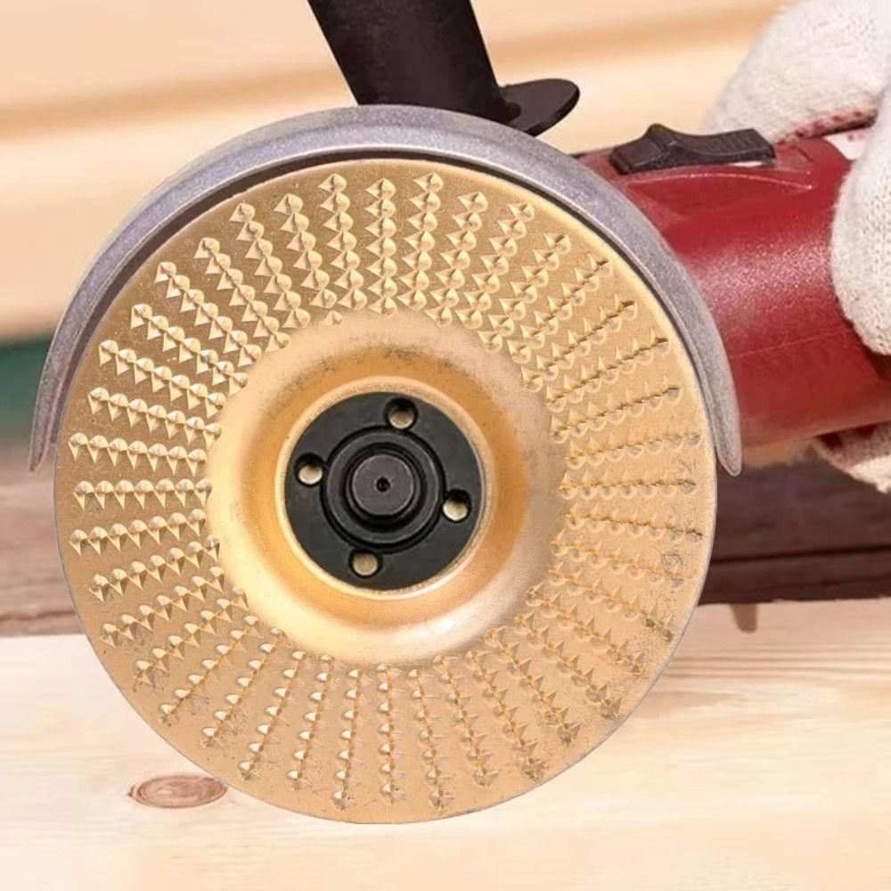 100mm Diameter Woodworking Grinding Wheel Arc Shape Wood Polishing Piece Angle Grinder Disc Plane Thorn Plate Rotary Abrasives