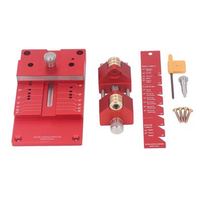 Kit d'affûtage de ciseaux Guide d'affûtage en alliage d'aluminium Fixation et jauge d'angle de 15 à 45 degrés