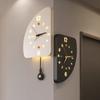 Minimalist Wall Clocks Nordic Living Room Decoration Wall Clocks Elegant Ornaments Clock Luxury Light Clock Design with Hands
