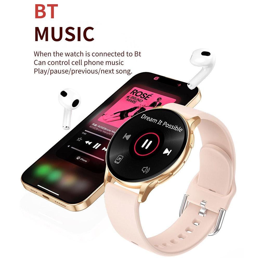 CY29 Women Smartwatch 1.32 Inch AMOLED Round Screen Bluetooth-Compatible Calling Heart Rate Monitor Watch