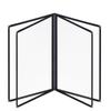 A4 A4 Menu Paper Holder Metal Corners Shell Document Folder PVC Transparent Menu Cover  Hotel