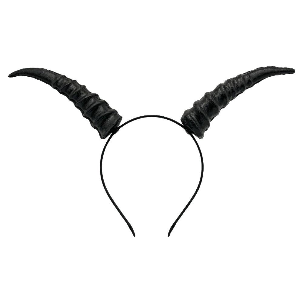Pu Halloween Horns Headband Ox Horn Halloween Hair Hoop Personality Cosplay Hairband Photo Props