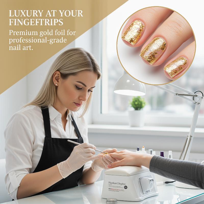 Crafting Gold Foil Flakes 2/5/10g for Nail Art Metallic Additions for Artistic Projects
