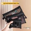 Flocking Love Mesh Portable Cosmetic Bag - High-Value, Simple Design