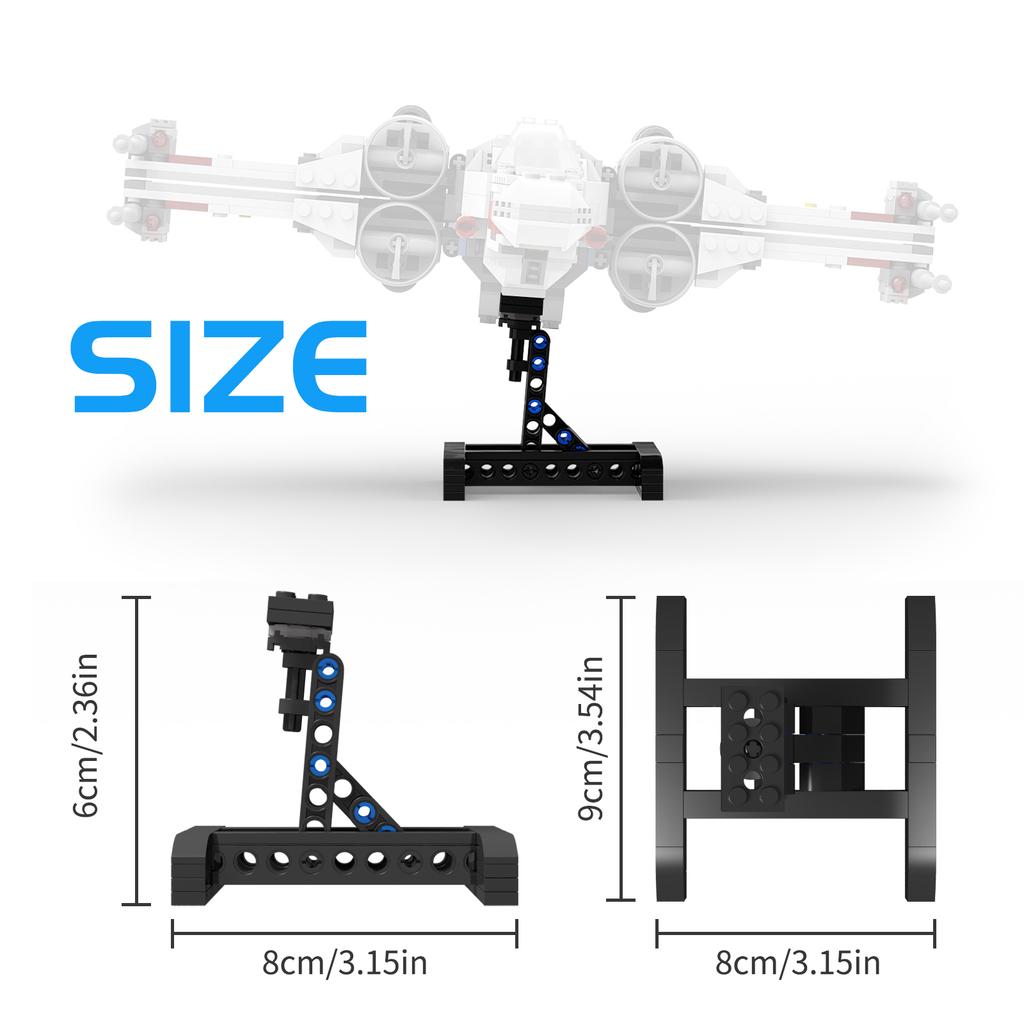 Mailackers Stand for The Space Wars Resistance X-wing Fighter 75149 Display Stand Building Blocks Bricks Toys for Children Gifts