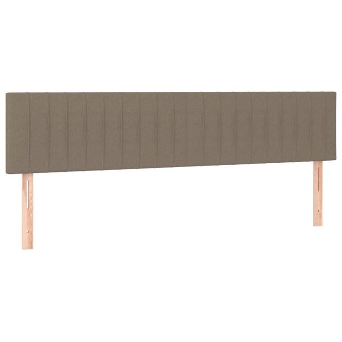 VidaXL 2x Headboards Bedroom Furniture Bed Accessories Single Bed Heads Interior Taupe 346260