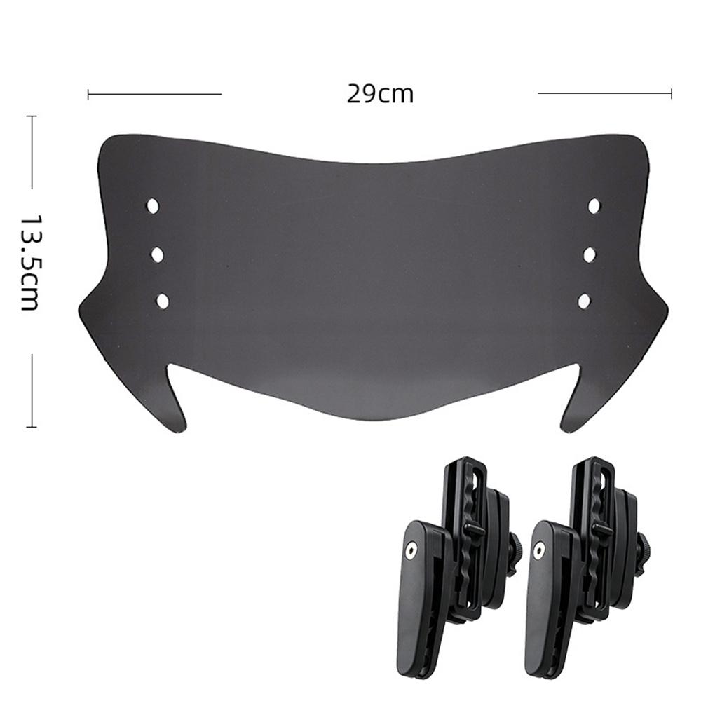 Motorcycle Windshield Extension Gray for Universal Bike
