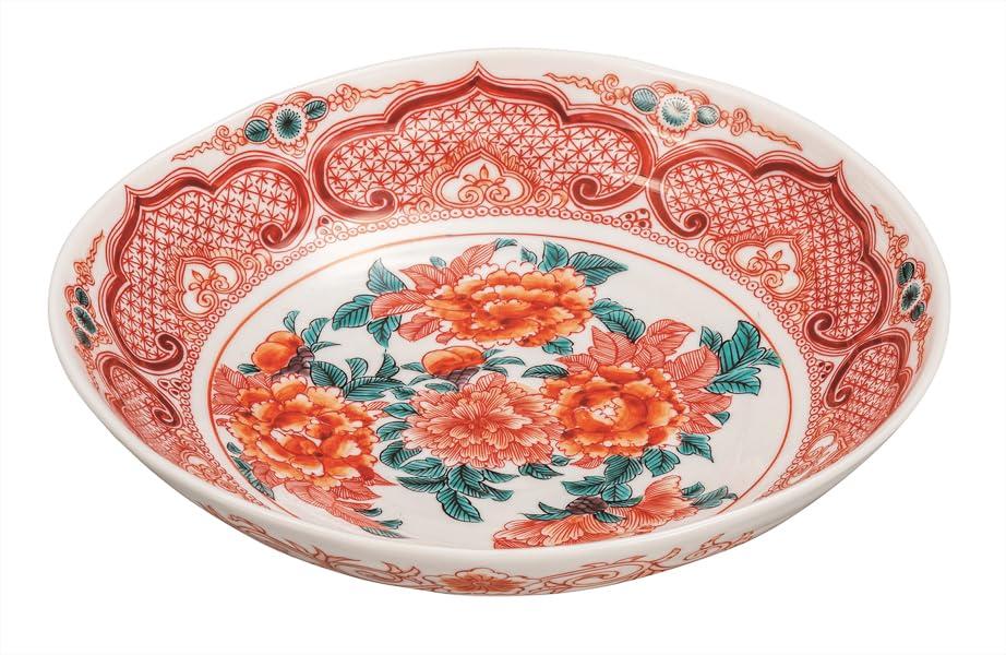 Kutani Ware Iwataya No. 7 Bowl with Red Painting, K9-283