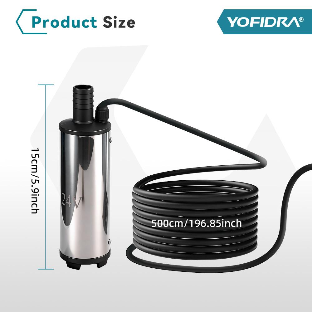 YOFIDRA 50–80 L/min Powerful Electric Water Pump Oil Pump Refueling Gun Submersible Car Pump For Makita 21V Battery Pin