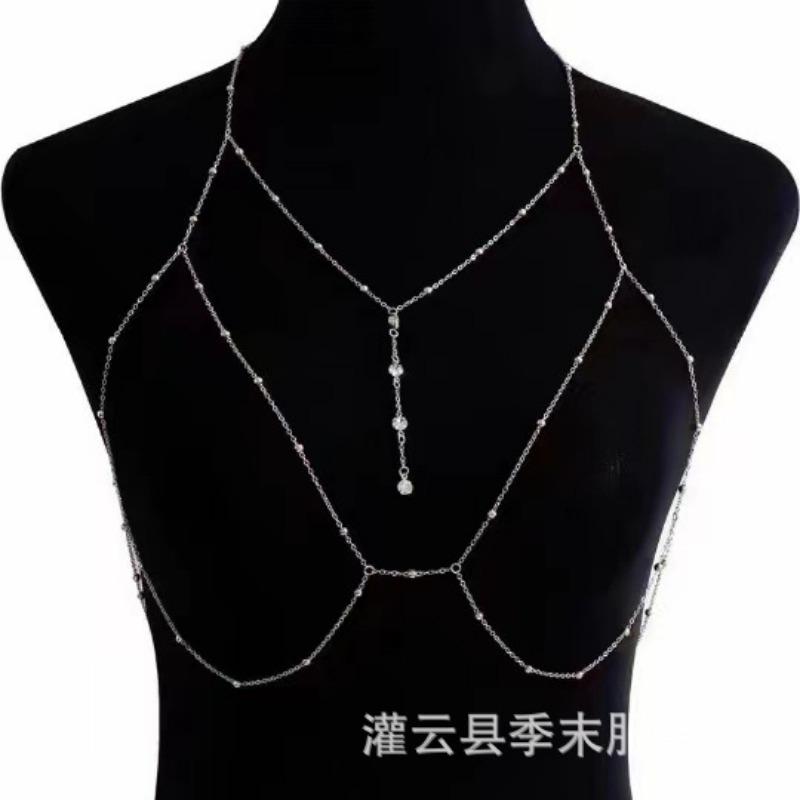 Sex underwear imprisoned chain * body chain flash diamond pendant sexy bra chain sexy temptation neck chain necklace