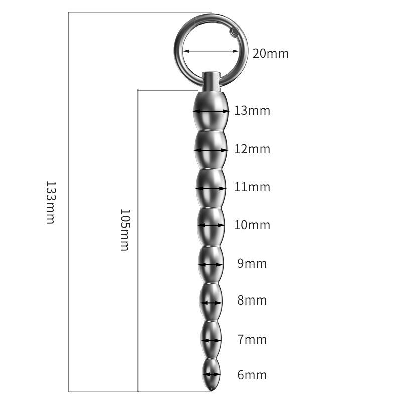 Metal Horse Eye Stick – Gradual Urethral Dilator for Male Masturbation & Training