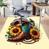 1PC Cowboy Boot Non-Slip Floor Carpet, Suitable for Office, Bedroomand Playrooms. It Can Also Be Used As a Sofa Footrest cover-T108