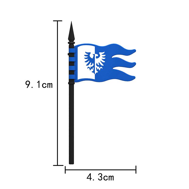 Medieval Military Castle Knights Temple Cross Arryn Flag Figures Set Soldiers Army Weapons Shield Sword Helmet Bricks Toys