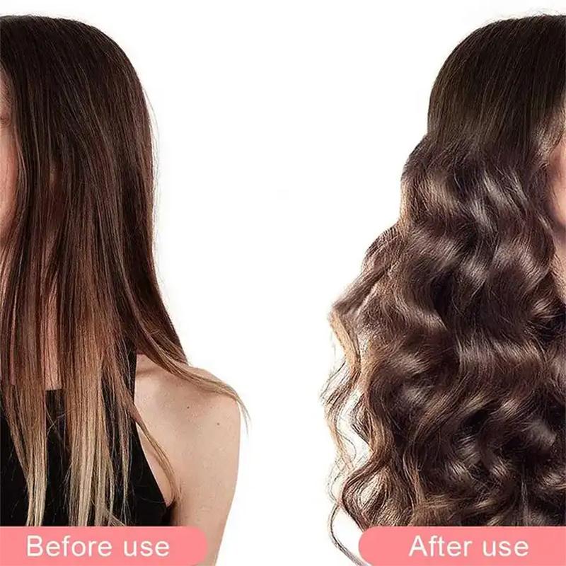 French Egg Roll Curling Iron - Wave Pattern Ion Hair Clips Curling Tool, Suitable for Large Wave Curls and Wool Curls