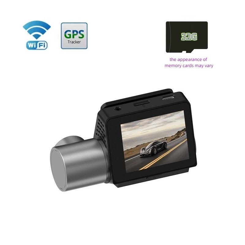 

WiFi Відеореєстратор, Автомобільна камера, Відеореєстратор, DVR, GPS Двоканальний реєстратор, Full HD Сенсорний екран, G-сенсор 1 Lens+WIFI+GPS+32g