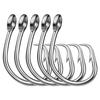 5Pcs Stainless Steel Circle Hooks Big Game Fishing Hooks Saltwater Tuna Fishing Hooks for Catfish Bass Tuna Rustproof