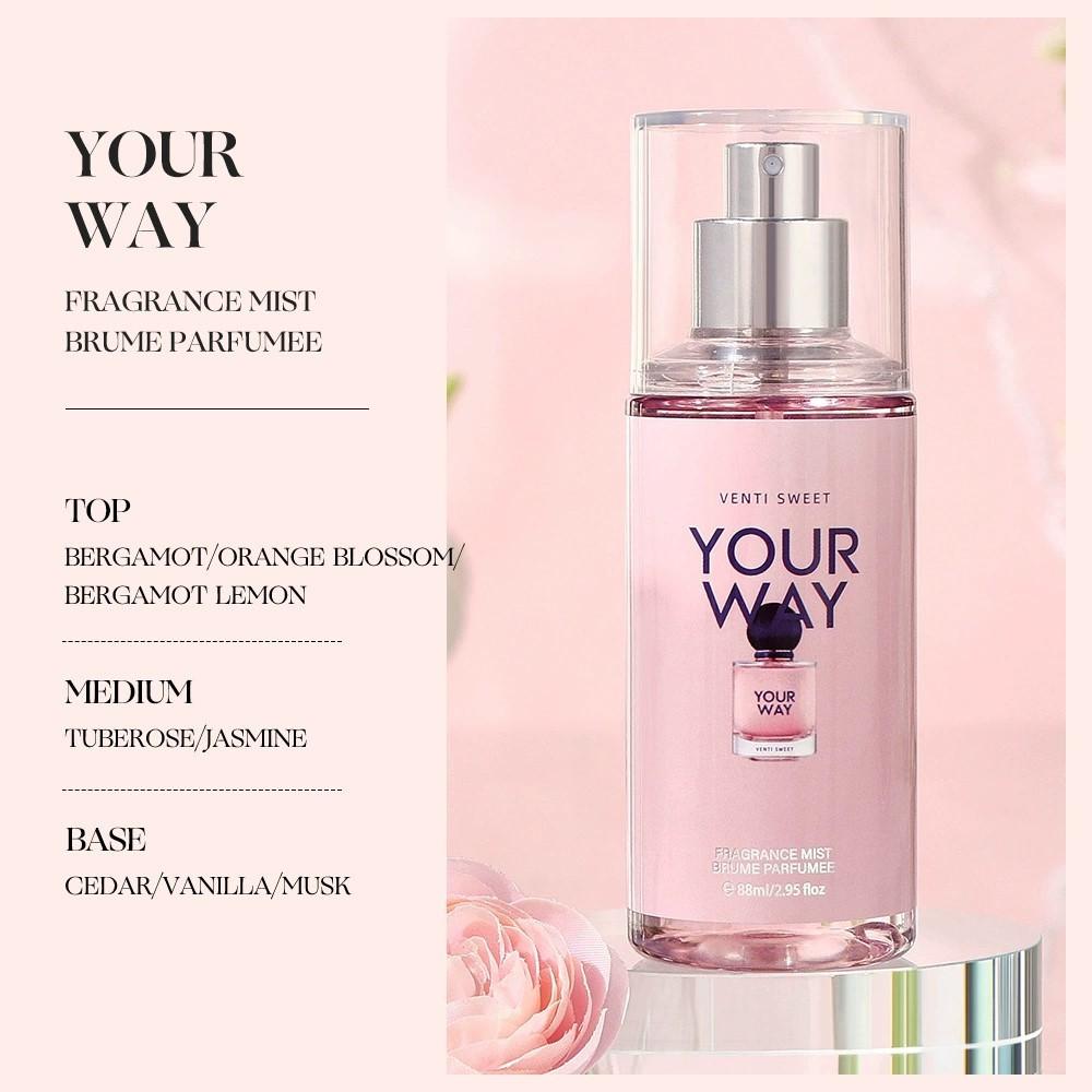 Long Lasting Fragrance Lady's Perfume, with Attractive Floral and Fruity Fragrance, Portable Toilet Spray, Suitable for Business, Office or Travel