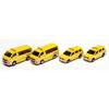 KATO N Gauge Toyota Hiace Long/Probox Road Maintenance Vehicle (4-pack) 23-653B Model Railroad Supply Yellow