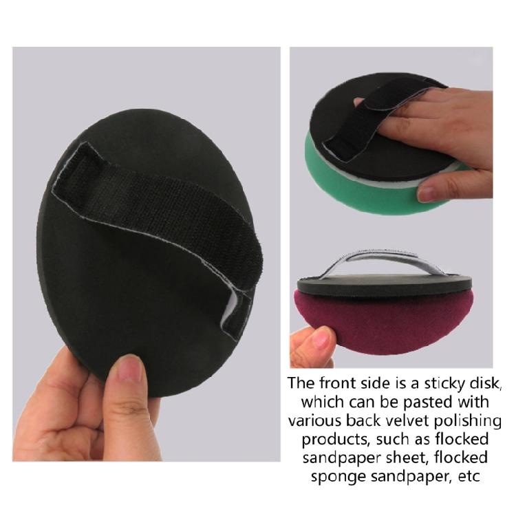 Handheld Flexible Sanding Discs Hand Pad with Hook and Loop Pad for Waxing