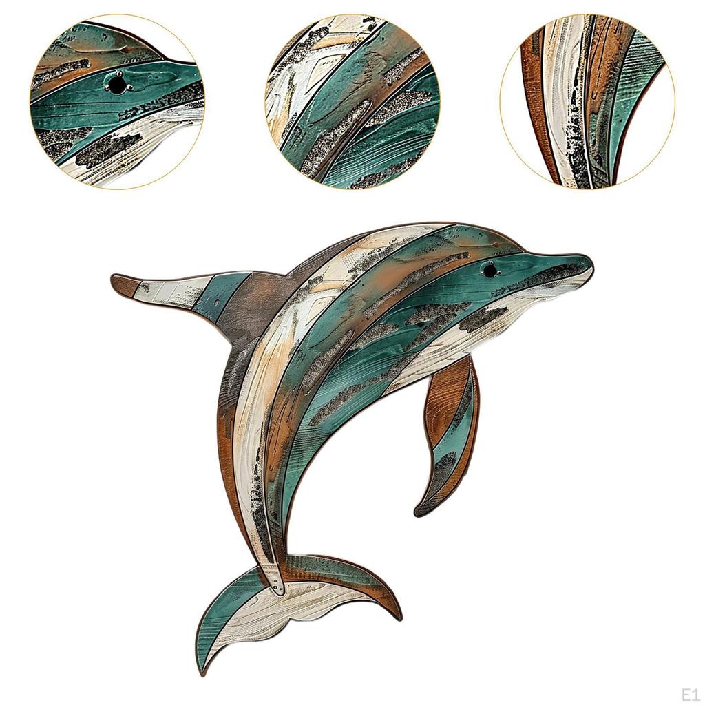 Dolphin Wall Art Hanging Decoration Mounted Gifts Decorative Indoor Birthday Gift Collectible