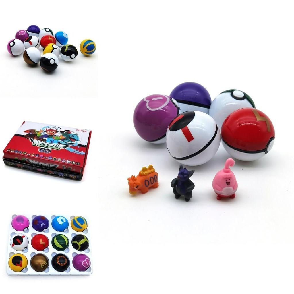 Exciting 12pcs Pokemon Go Pokeball Poke Ball Set For Kids Xmas Gift