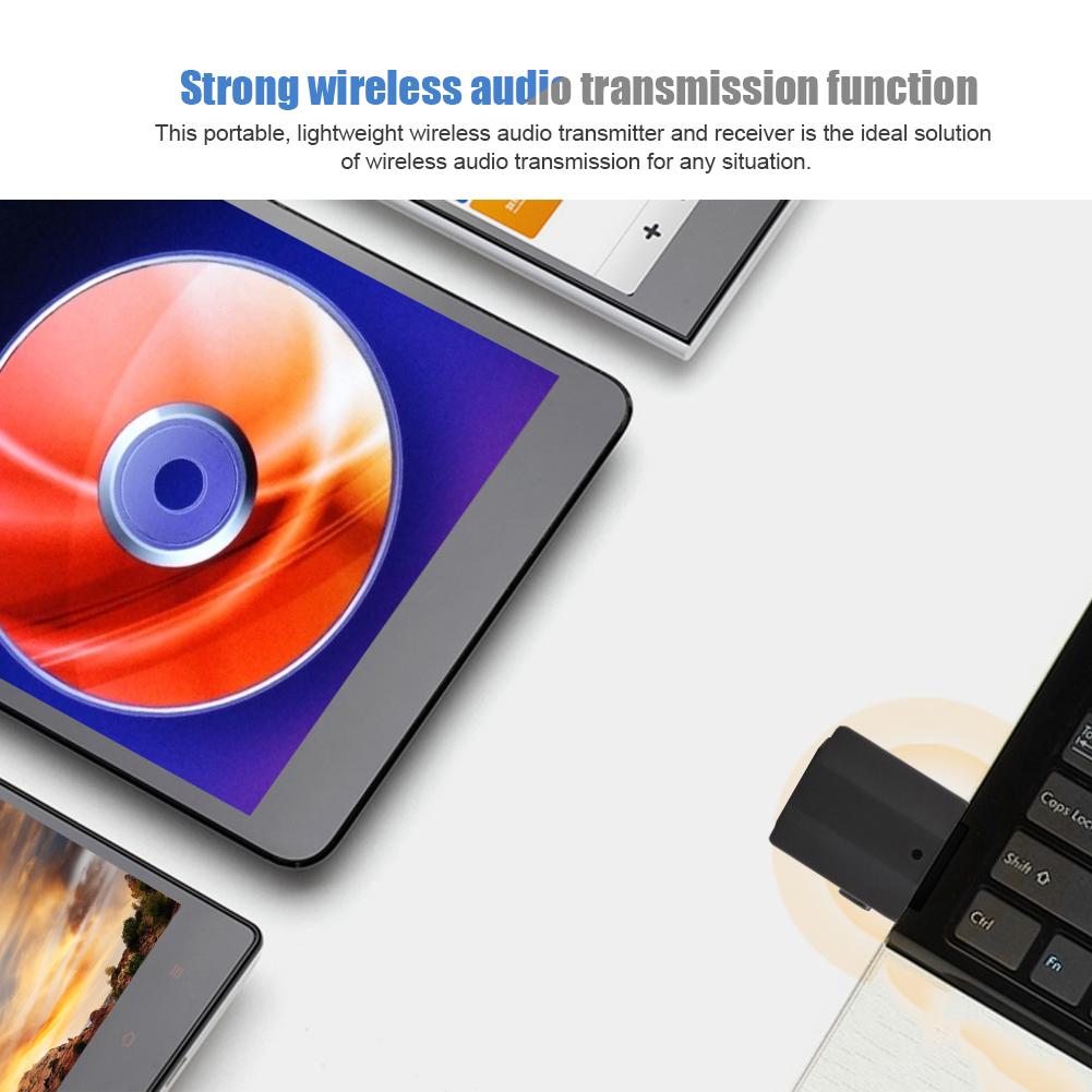 Universal USB Portable Bluetooth 5.0 Wireless Audio Transmitter Receiver 2 In 1 Adapter