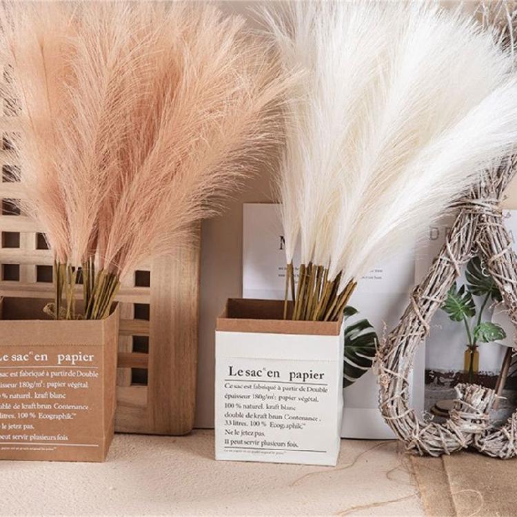 10 Τεμάχια Τεχνητό Μπουκέτο Πάμπας Γρασίδι DIY Βάζο Λουλουδιών Ψεύτικο Φυτό Καλαμιά Διακόσμηση