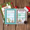 For Holiday Themed Christmas Card Book for Storing and Displaying Cards with Spiral Binding and Personalization Option