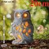 Owl with Glowing Eyes, 2D Flat Acrylic, Decoration, Suitable for Garden, Lawn, Potted Plants, Christmas, Halloween