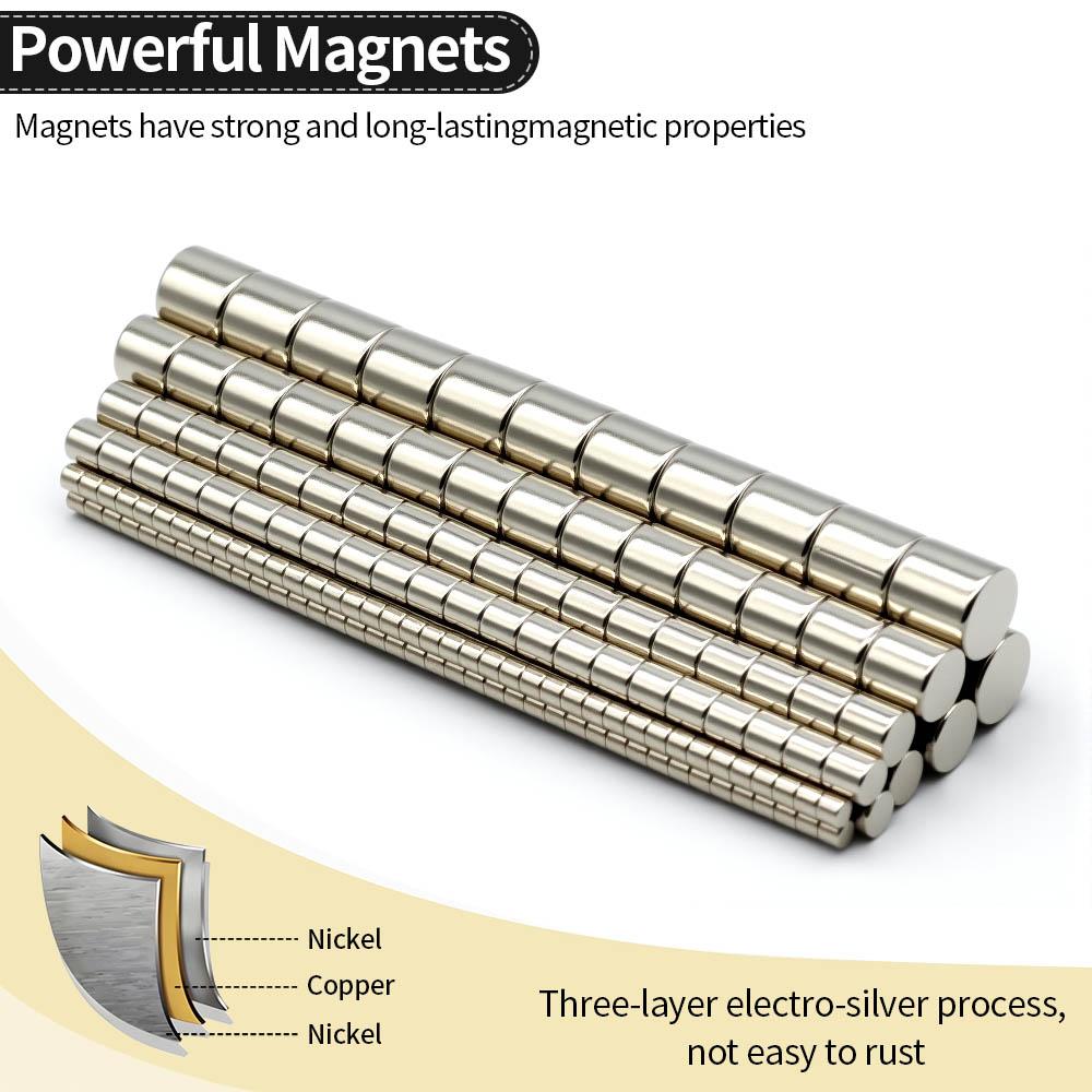 Super Strong Neodymium Magnet N35 NdfeB Permanent Magnetic imanes Round Powerful Magnets Refrigerator Magnet 3x3/5x5/6x6/8x8