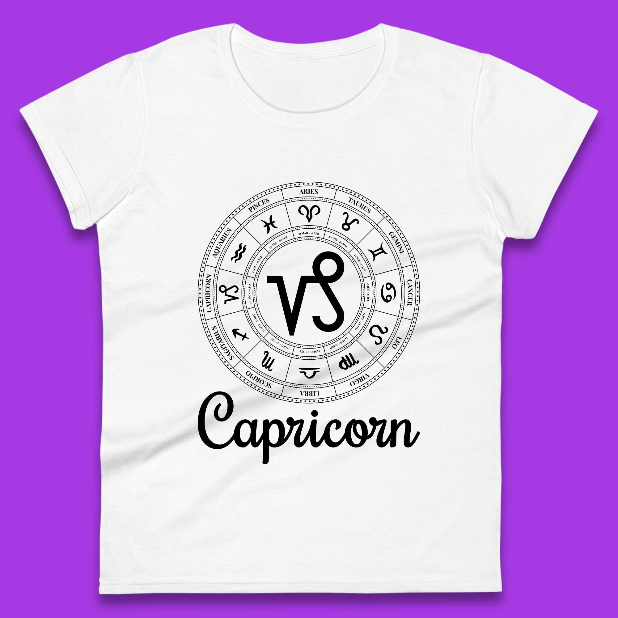 Capricorn Womens T-Shirt Mens Tops Tees Unisex 2XL