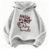 Stylish New Kids' Cartoon-Print Hoodie – Warm, Fleece-Lined, and Thickened for Boys and Girls; Suitable for Autumn/Winter, Casual Wear, and Sports.