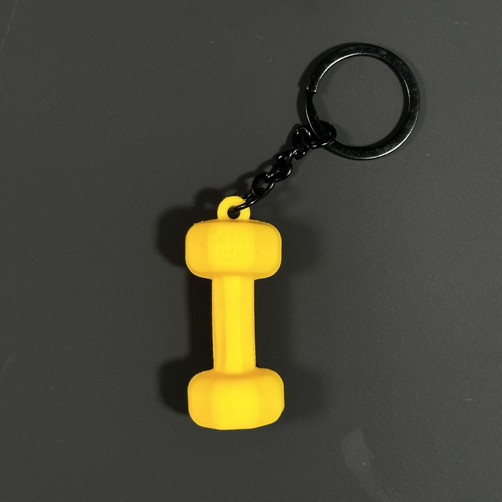 

Гиря Фитнес Брелок Тренажерный Зал Подарочный Подвесной Украшение One Size жёлтый